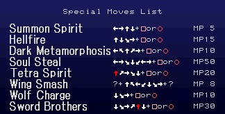 sotn special moves